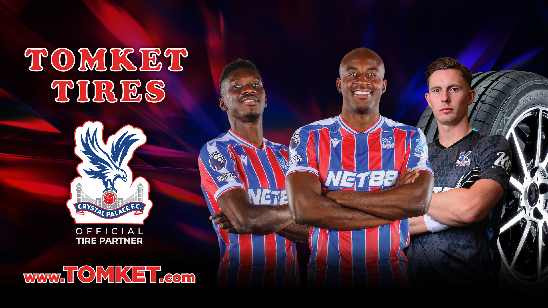 TOMKET Tires, official tire partner of Crystal Palace FC