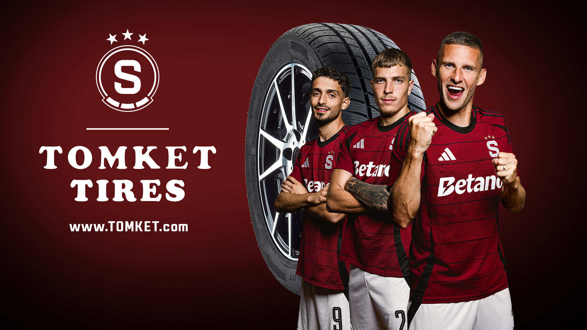 TOMKET Tires, official tire partner of AC Sparta Praha