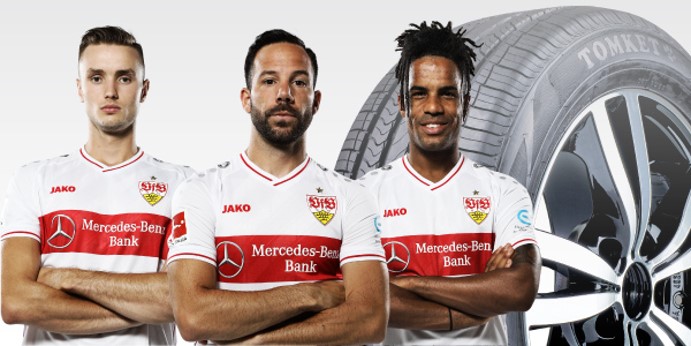 TOMKET partnership banner for VfB Stuttgart